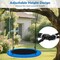 Light-Up Saucer Tree Swing for Kids 40" Round Outdoor Swing Seat with Foam-Padded Steel Frame